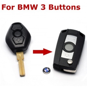 BMW modified flip remote key shell 3 button HU58