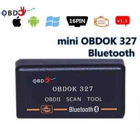 Super MINI OBDII OBDOK 327 OBD2 Bluetooth V4.0 Car Code Reader Scan Tool Check Engine for iOS Android WP Unlimited Token